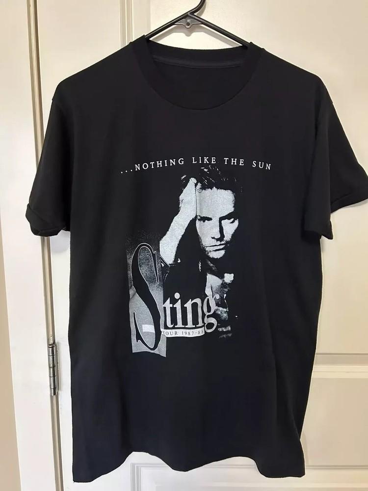 Vtg Sting Band Nothing Like the Sun Cotton Black Full Size Unisex T Shirt Unisex T-Shirt M