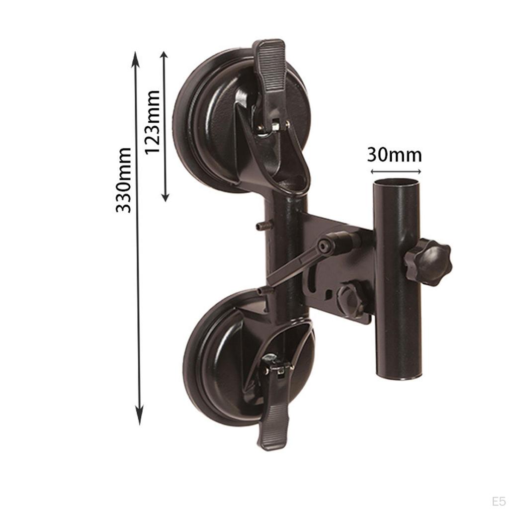 Flag Pole Mount Suction Cup for Car Rvs Bracket Stand Smooth Surface 3cm Diameter Tube