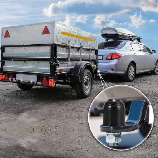Universal Trailer Hitch Ball Cover with Knob Waterproof 50mm ID Pack of 2