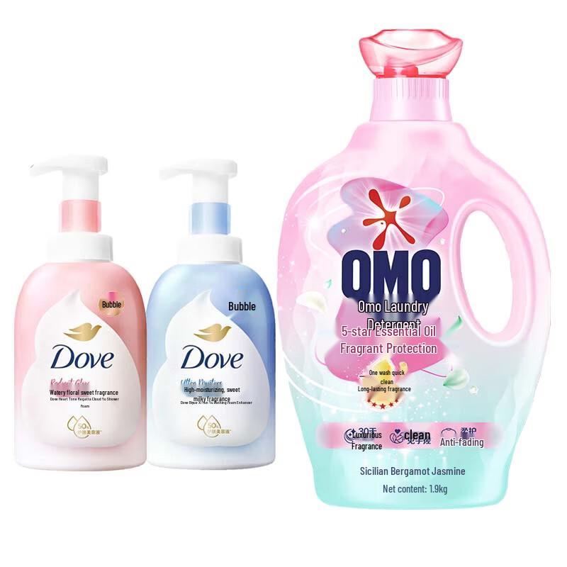 Набор пенящегося геля для душа Dove с аминокислотами