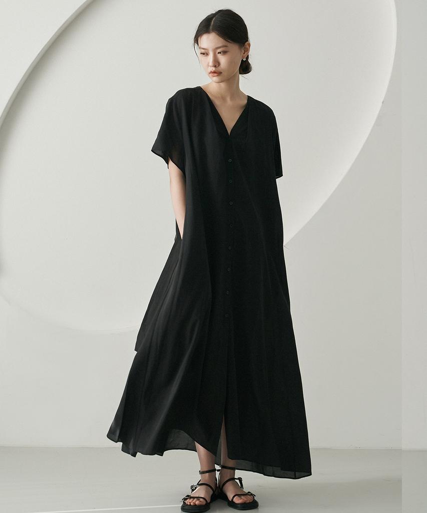 Dijainowol Robe Long Dress_Black