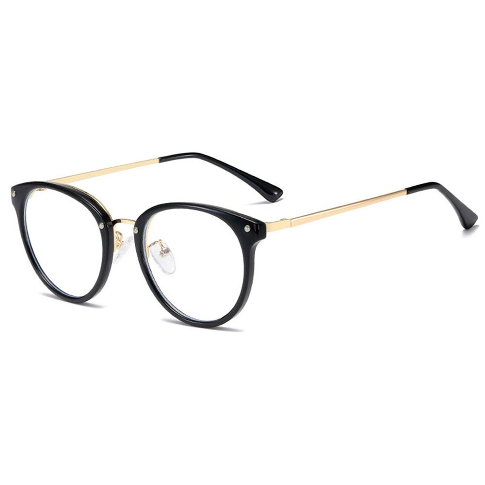 Women Vision Care Round Frame Anti-UV Blue Rays Glasses Computer Goggles Eyewear Eyeglasses