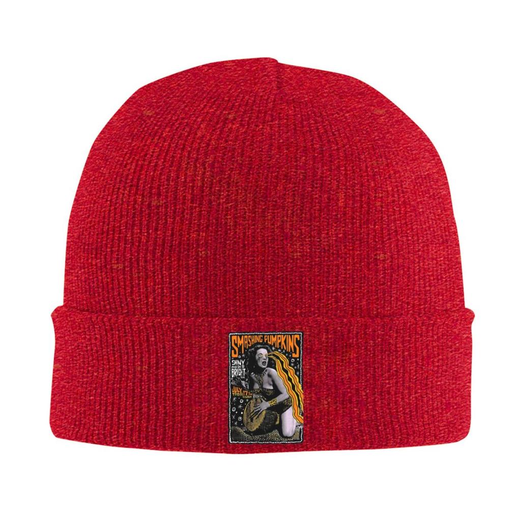 Smashing Pumpkins Warme Strickmütze Winter Strickmütze Beanie Mütze Skullies Beanies Hip Hop Mützen für Unisex