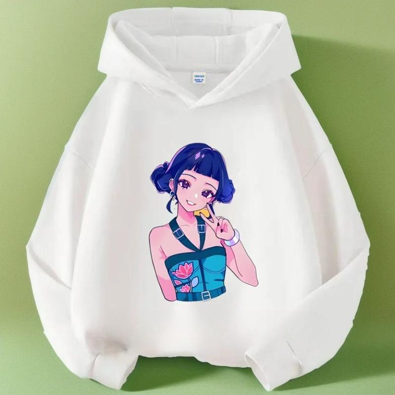 Hoodies Sweatshirts Girls Hoodies Girls Long Sleeves Children's Prints Comfortable Hoodies Fashionable Pullovers Children's Tops