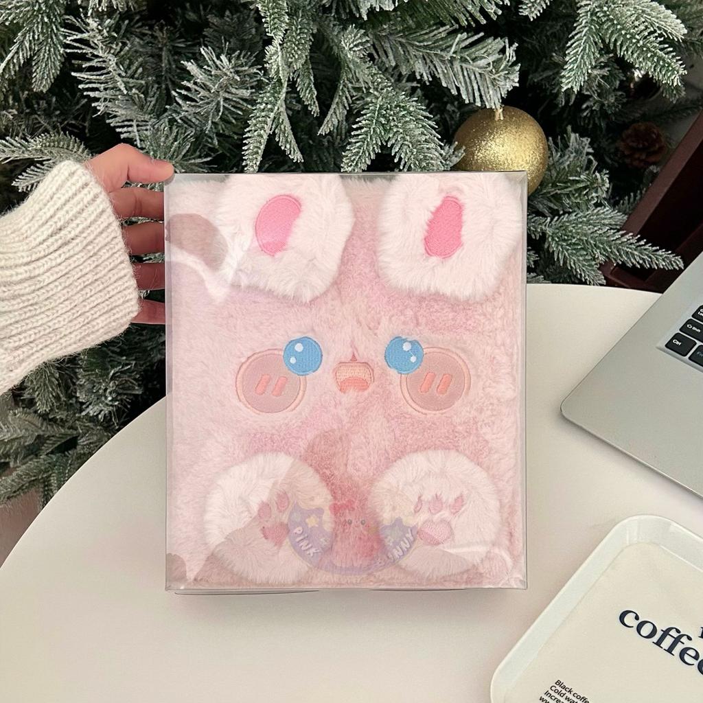 MINKYS Kawaii Fluffy Bear Puppy A5 Kpop Photocard Binder Collect Book Idol Plush Photo Card Holder Photocards Album