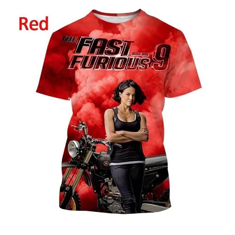 T-shirt for Men Women 3D Printed Short-sleeved Casual Movie Unisex Tees Shirt Personality Racing Tshirts