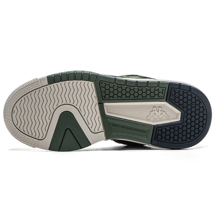 Kappa Casual Fashion Comfortable Bread Shoes Shock Absorbing Wear Resistant Low Top Skate Shoes Unisex sneaker Green Black K0DZ5CC16-3994