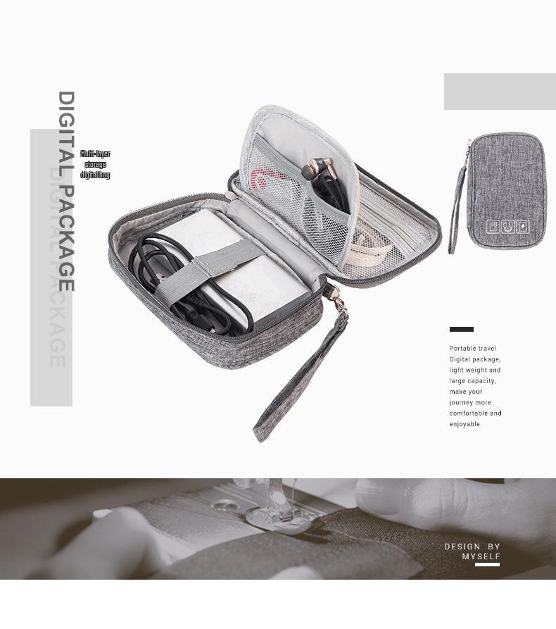 Portable Electronics Organizer: Compact Storage Bag for Cables, Chargers, and Power Banks - Ideal for Travel and Business Trips