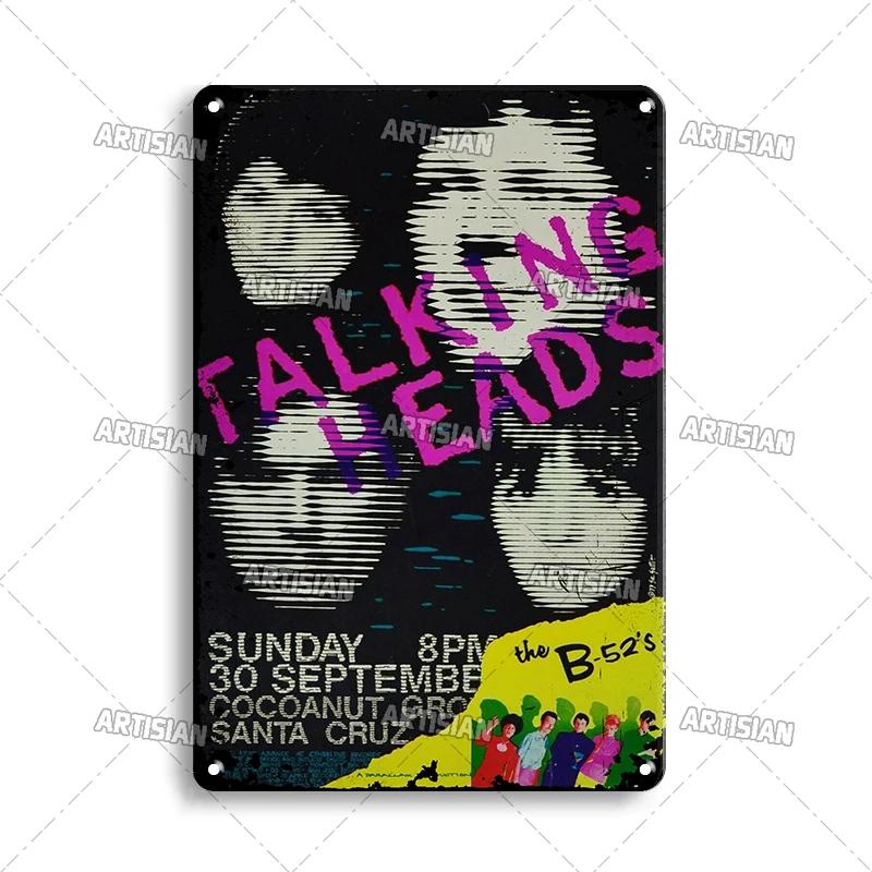 ARTISIAN Classic Rock Music Metal Tin Sign Home Bar Wall Decorative Weathered Metal Plaque Cafe Metal Sign Art Industrial Decor