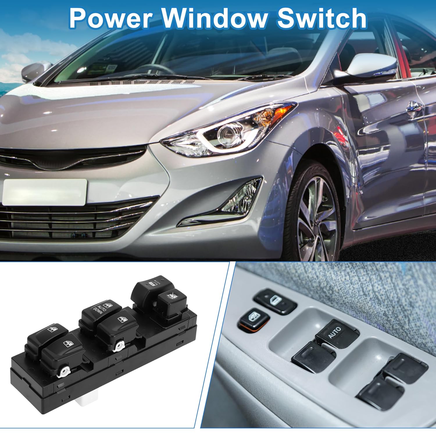 Power Window Switch Window Control Switch for Hyundai Elantra 2007-2010 Black