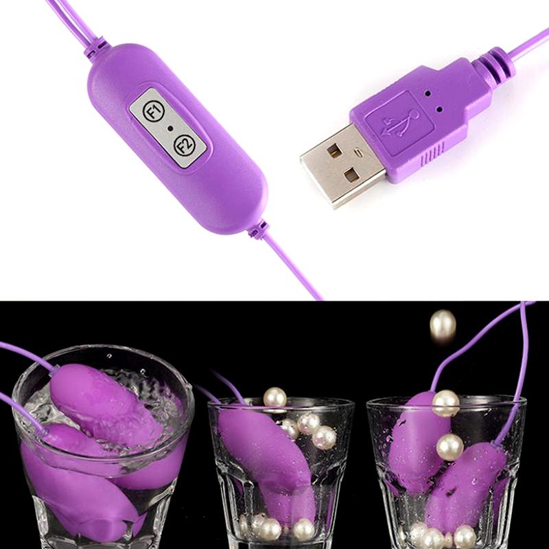 USB Powered Jump Egg Vibrator - Remote Control Clitoral G-Spot Sex Toy Bullet Vibrating Egg for Couples Play