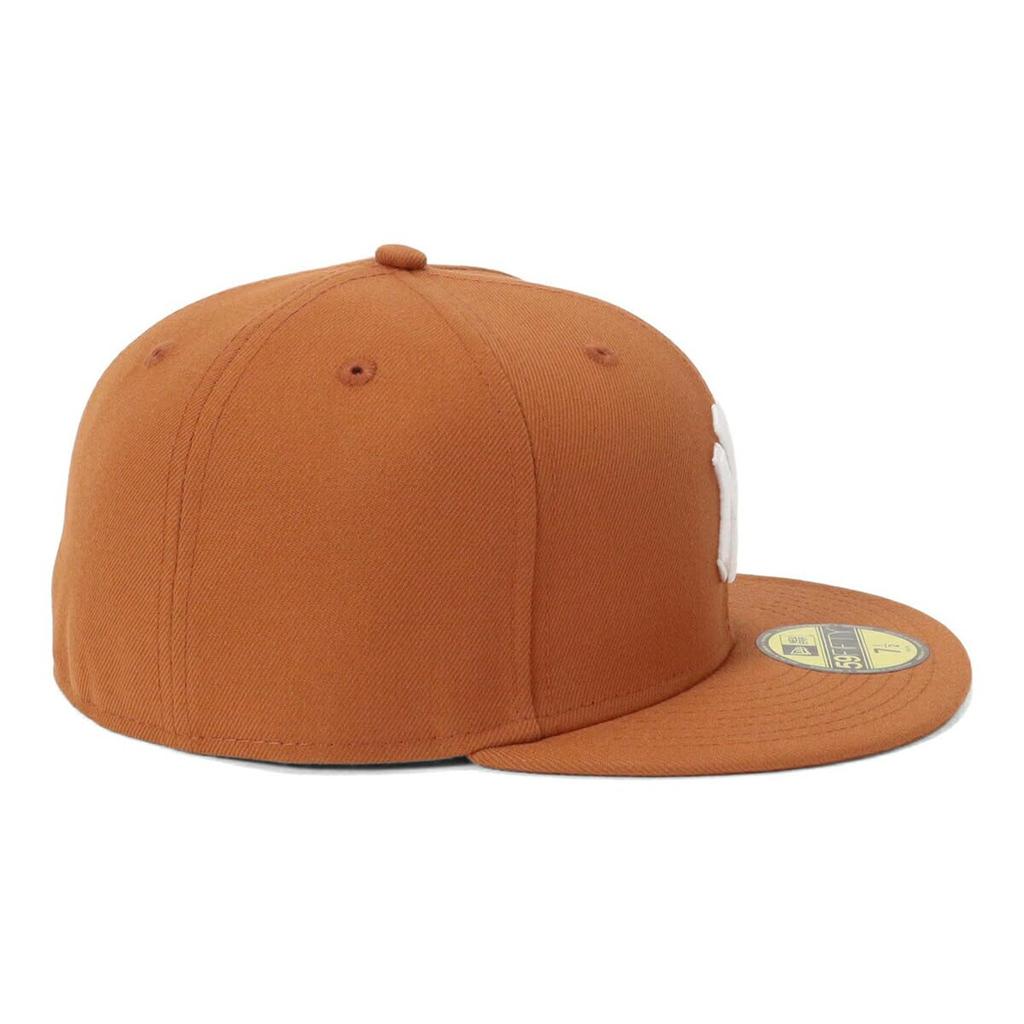 New Era 59FIFTY Cap MLB New York Yankees NY Earthy Brown ONSPOTZ and 5950 Flat Popular Size Stickers Large and Small Sizes Everyday Sports Baseball