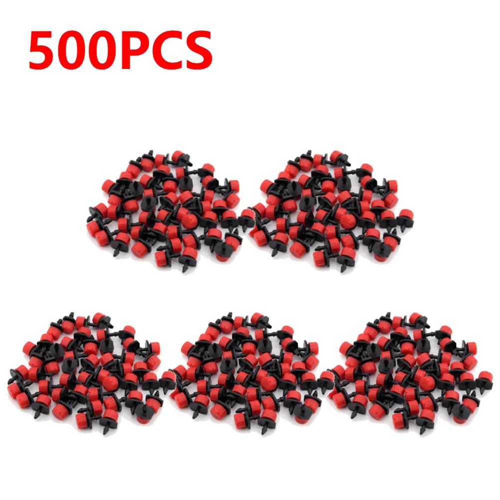 1000-100PCS Garden Micro Drip Irrigation Sprinkler Water Dripper Plants Greenhouse Auto Watering System Nozzle Sprayer Sprinkler