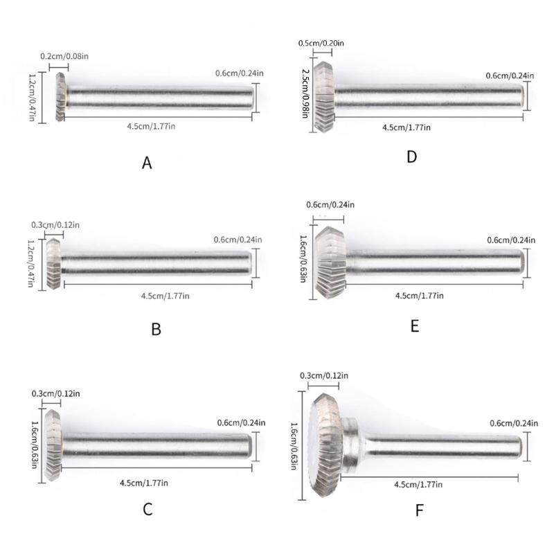 652F Y Type Carbides Rotary File TungstenSteel Grinding Head Slotting Milling Shank Single Engraving Tools
