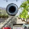 10 Inch Black and White Wind Spinner Outdoor Decor 360 Rotating Hook Hanging Garden Ornament for Spring Summer Creative Gift Idea