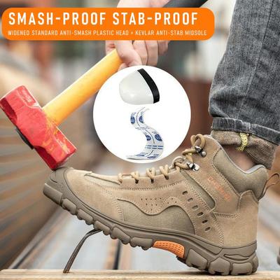 Safety Shoes Men For Work Boots Anti-Smash Plastic Toe Insulated Shoes 6KV Safety Boots Men Work Shoes Anti-Scalding Welder Boot