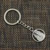 Fashion 30mm Key Ring Metal Key Chain Keychain Jewelry Antique   Plated Egyptian King Tut Tutankhamen 26x23mm Pendant
