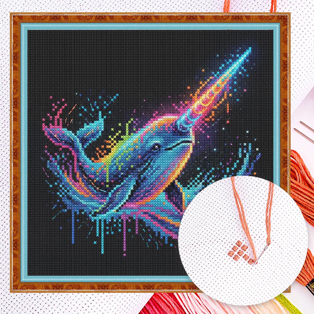 Tier Voll 14CT DIY Zählstickerei-Set für Erwachsene Heimdekorations-Muster Kunsthandwerk-Kits 11,81x11,81 Zoll