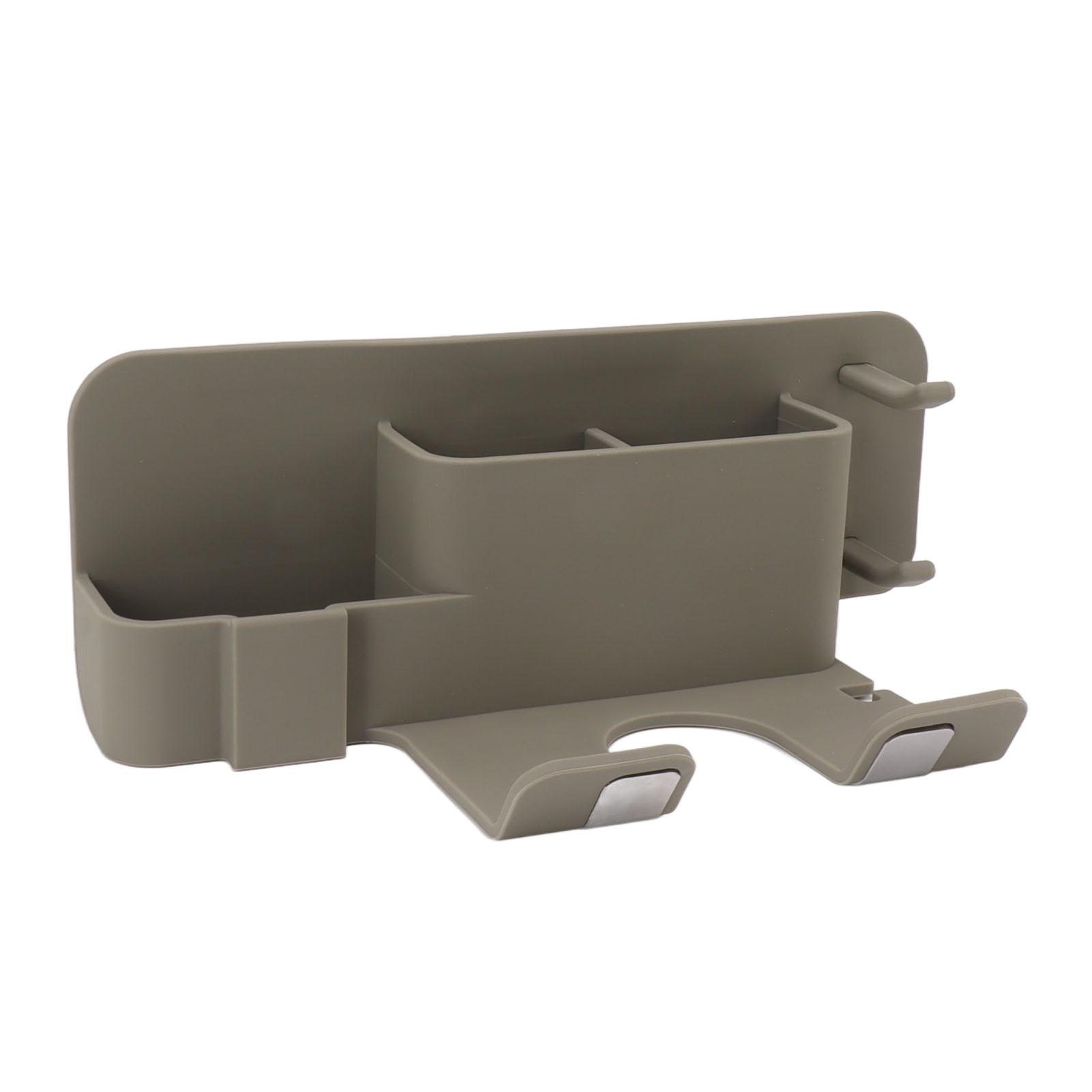 

Wall Mounted Hair Dryer Holder Blow Dryer Holder Organizer Stand Bathroom Accessories Gray сірий