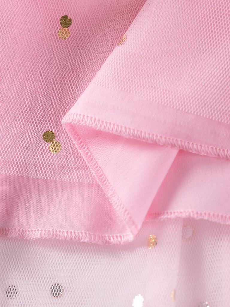 Little Maven Girls' Autumn Mesh Dress