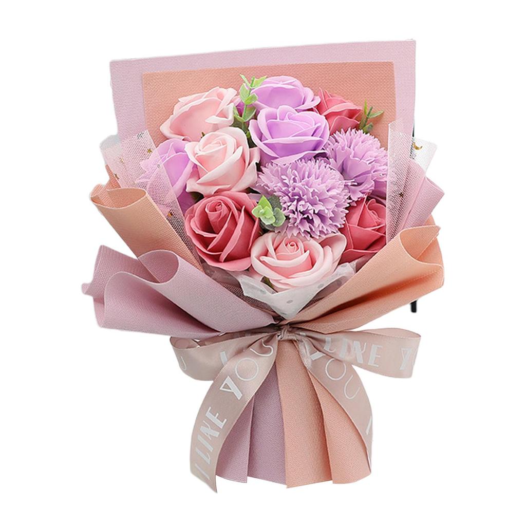 Artificial Soap Rose Wedding Bouquet Decorative Flowers Bouquet Party Home Ornament