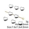 Heart Loose Beads For Valentine Bracelet Necklace DIY Vintage Jewelry Making Supplies For Charm