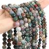 Natural Round India Agate Loose Beads 4/6/8/10 Mm for Jewelry Making DIY Beadbracelet and Exquisite Gift