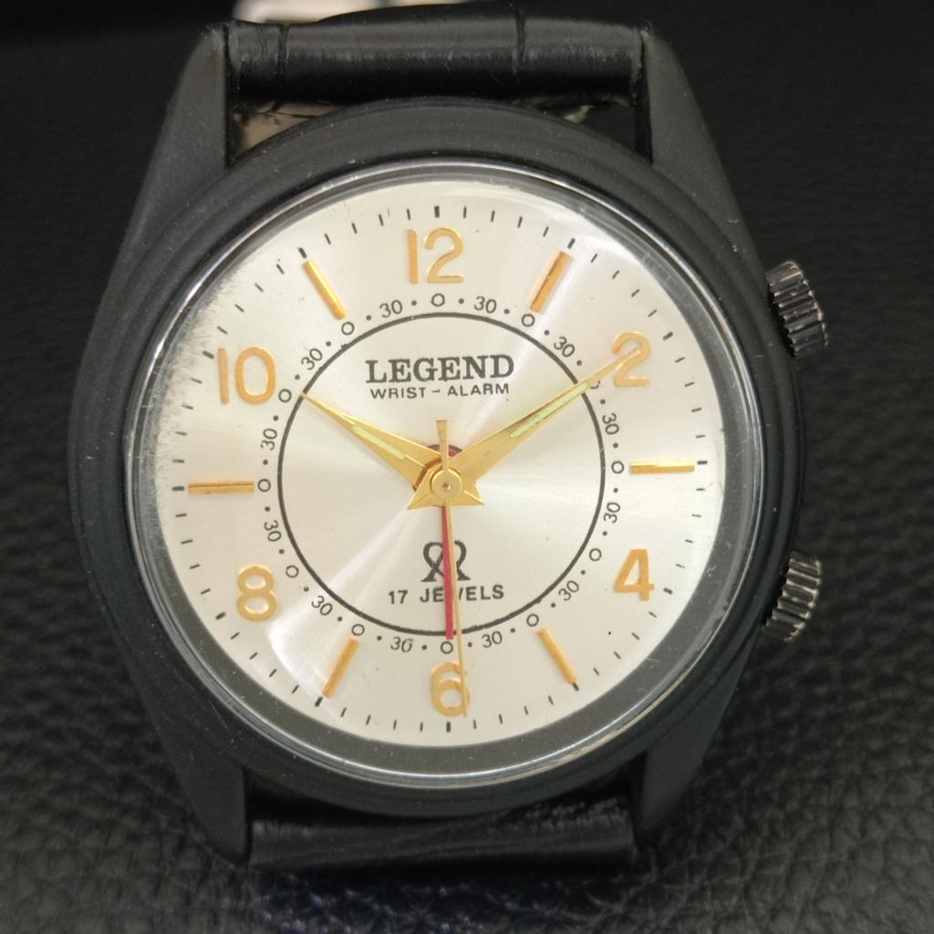 SWISS VINTAGE LEGEND HAND-WINDING MENS REFURBISHED ALARM WATCH A707528-1