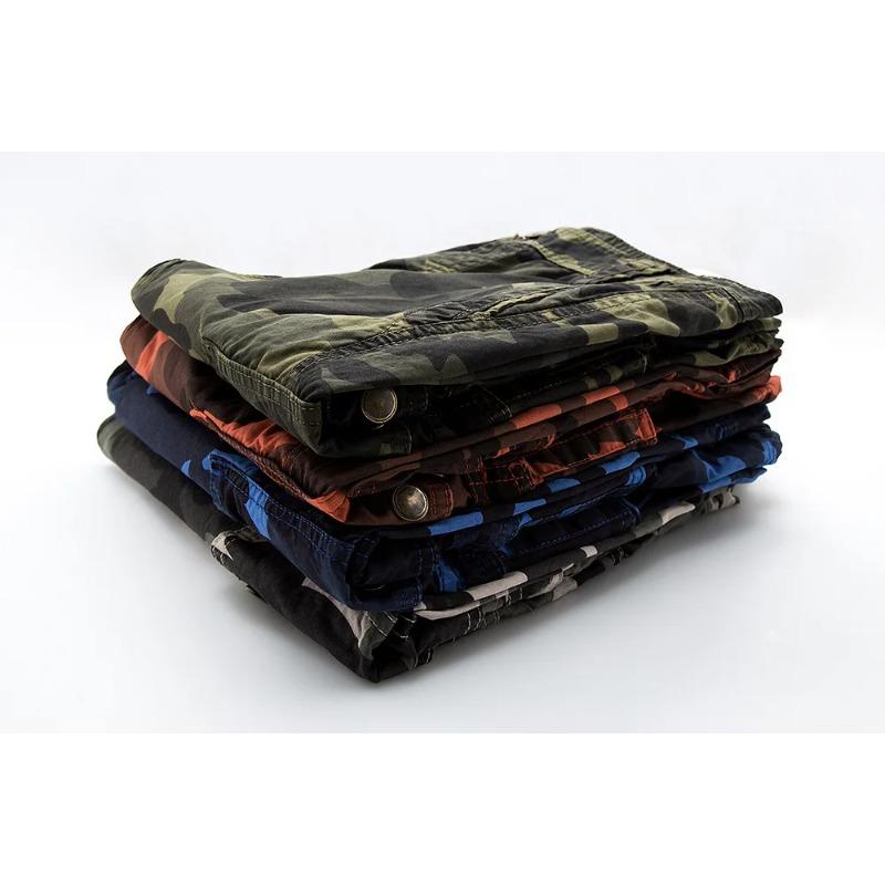 Pantalones Cortos Cargo de Verano para Hombre Bolsillo Pantalones Baggy Ropa Casual Urbana Pantalones de Trabajo Hip Hop Shorts de Playa