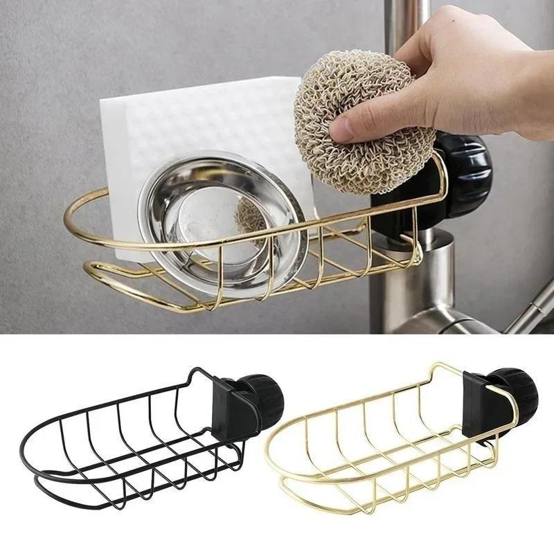 Kitchen Sink Faucet Portable Sponge Soap Cloth Drain Rack Storage Storage Rack Dish Rack Convenient Accessories Tools Supplies