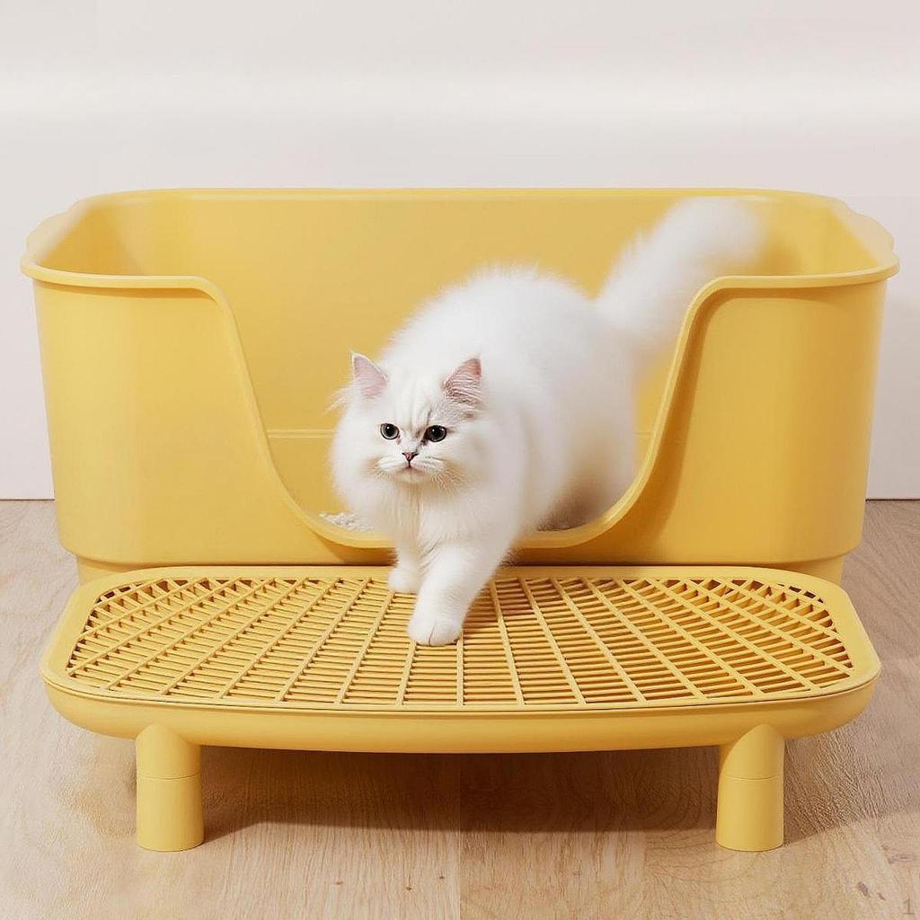 Step Cat Litter Ramp Easy To Clean Accessories Pet Supplies for Bathroom Lavatory