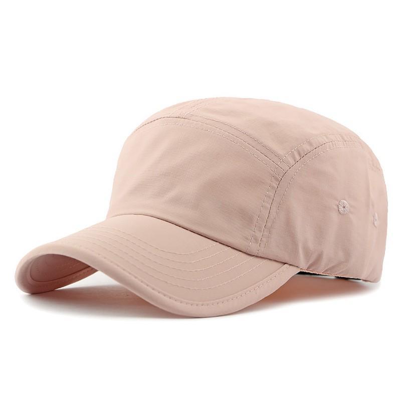 Japanese Retro Quick-Dry Color-Block 5-Panel Baseball Cap with Sun Protection for Outdoor and Mountaineering