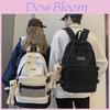 Luo Couples Backpack For Teens And Students With Durable Nylon Fabric And Casual Street Style