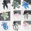 Printed Bow Hair Rope Elegant Ribbon Ponytail Hair Band For Women Sweet Rubber Band Hair Ring  Headdress Hair Accessories