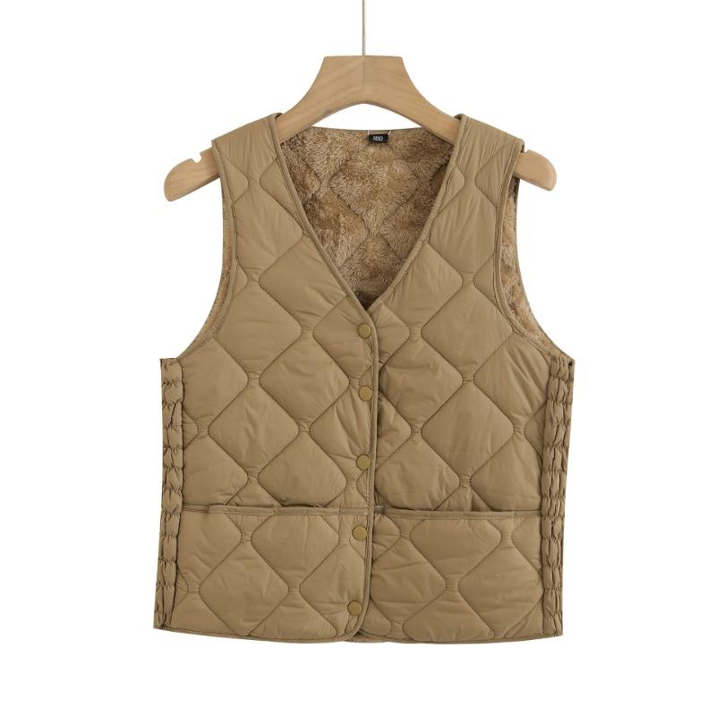 Autumn and winter new cotton vest inner wear women's light and slim short cold and warm inner tank vest