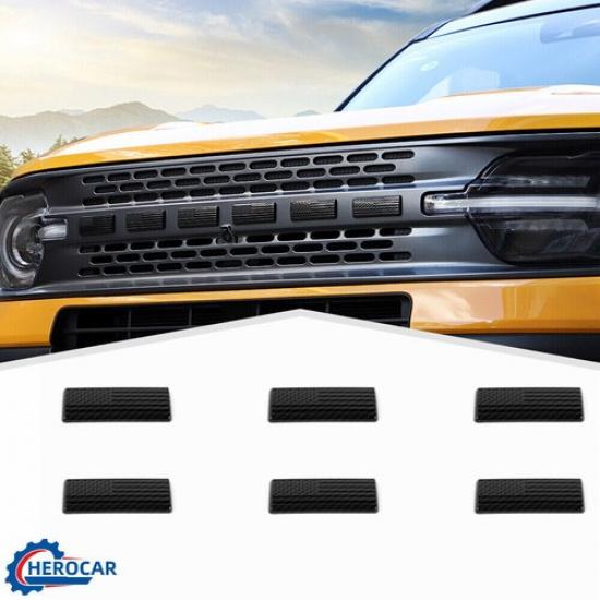 

Накладки на буквы передней решетки из углеродного волокна для Ford Bronco Sport 21+ Флаг США