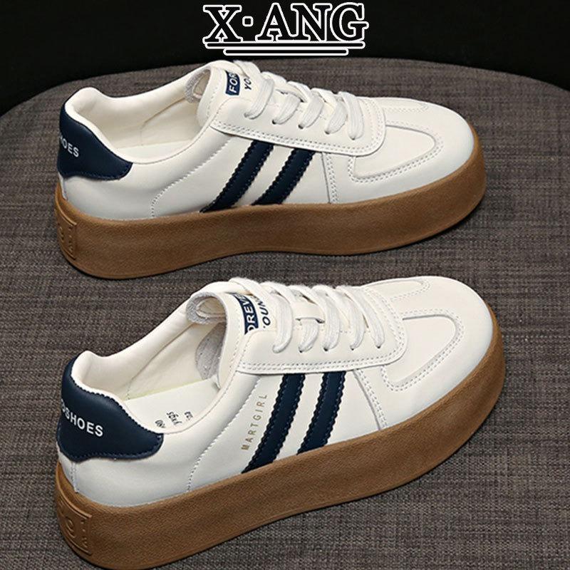 Retro Classic Leather Platform Children Spring and Summer New Breathable Board Shoes Casual Sports White Shoes