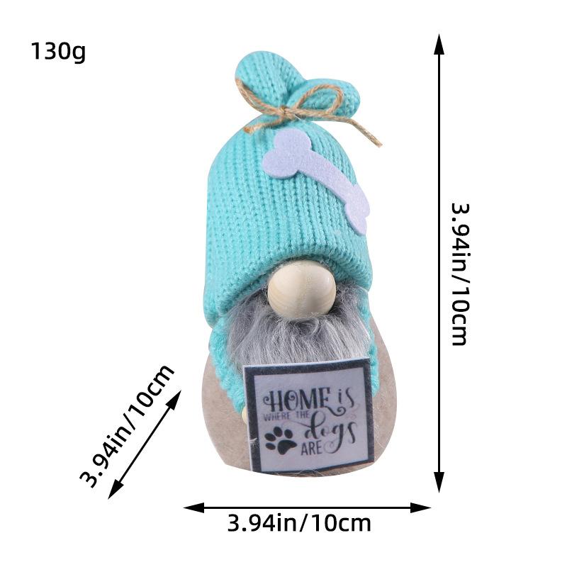 Hong Kong Christmas Craft Decorations Christmas Doll Rudolph Doll Ornaments Knitted Faceless Doll Goblin