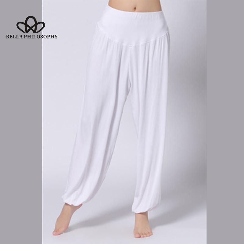 Women's Yoga Pant Elastic Lady Pants Loose Modal Cotton Soft Dance Harem Pants Sports