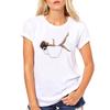 Women T-Shirt Summer 2025 Wine Glass Graphic T Shirts Steetware Tops Female Fashion Round Neck Short Sleeve Ladies Simple Tshirt