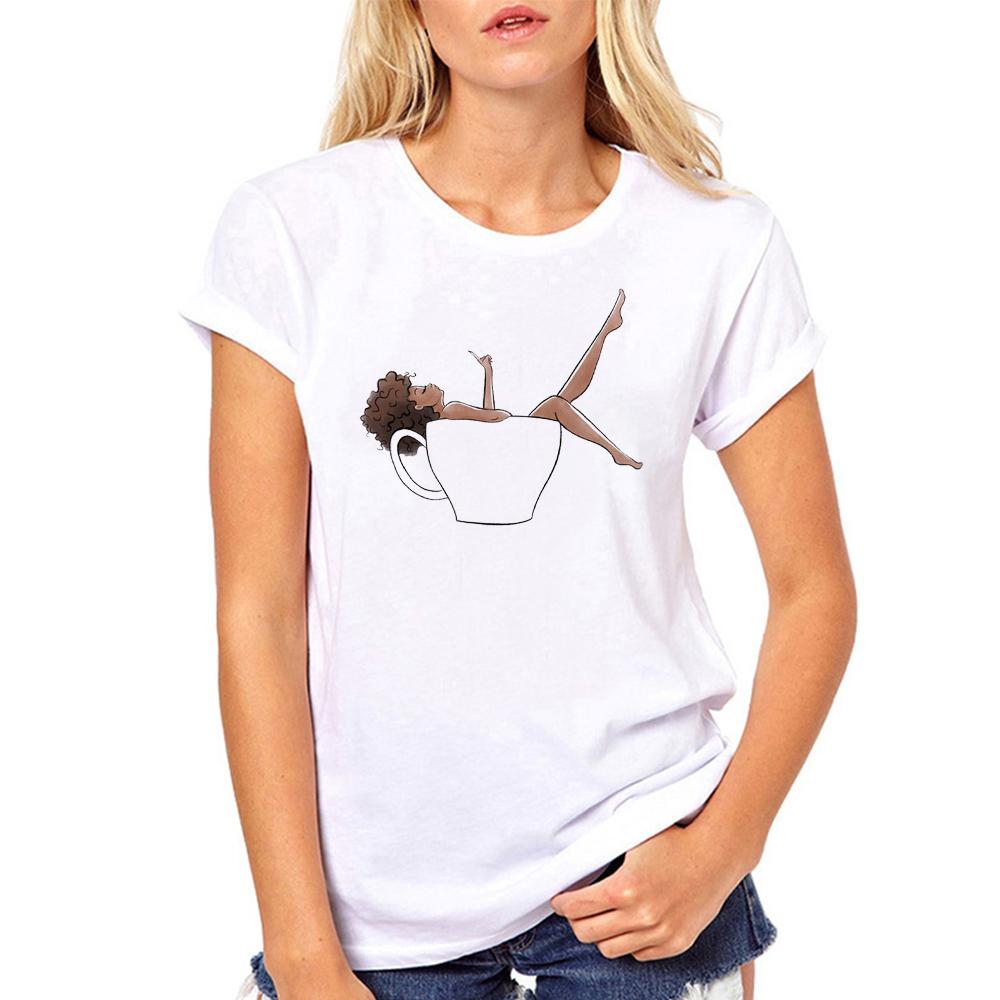 

Red Wine Print Tshirt For Woman Oversize Summer Female Tee Shirt Fashion Ladies Clothing Funny Korean Style T-Shirts For Woman S білий