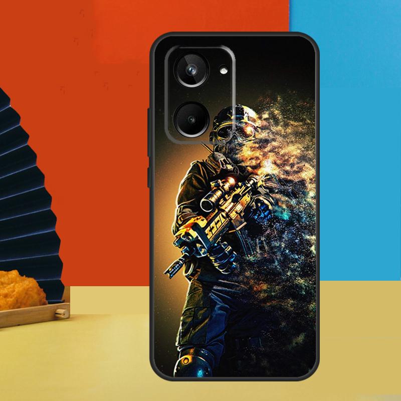 Army Soldier Special Forces For Realme GT Neo 5 GT3 GT5 9 10 11 12 Pro Plus C25s C21Y C30 C31 C33 C35 C51 C53 C55 Case