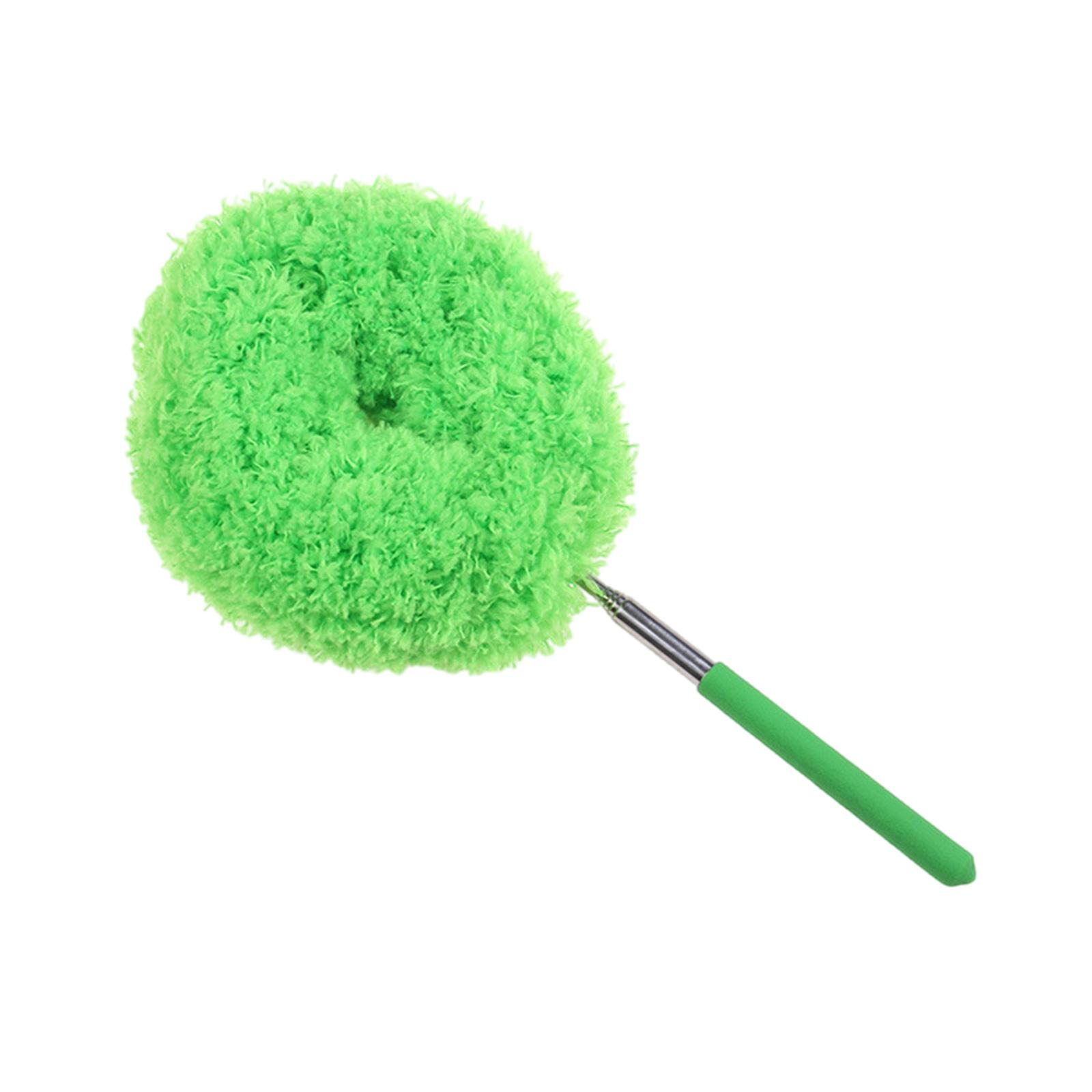 

Раздвижная щетка для чистки потолочного вентилятора с эргономичной ручкой для труднодоступных мест, очиститель лопастей вентилятора для кухни и ванной зелёный