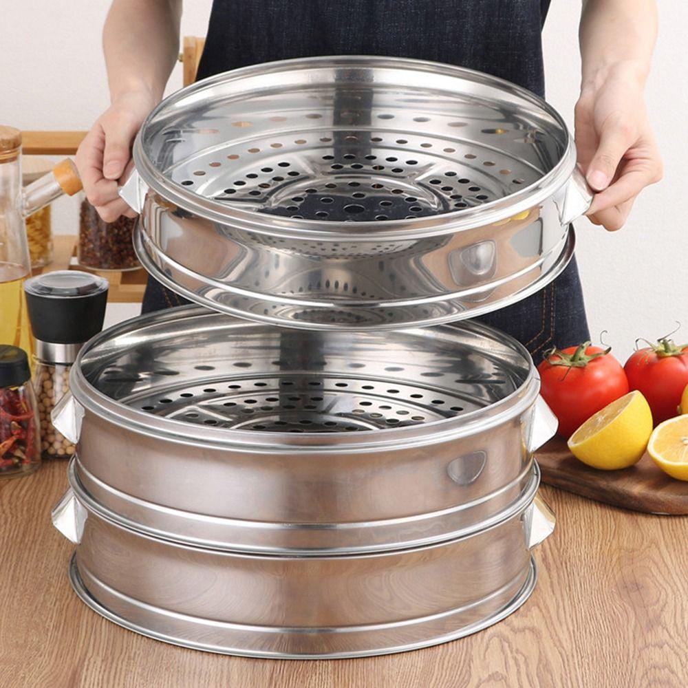 Steamed Stuffed Bun Stainless Steel Steamer Thicken Egg Tray  For Soup Pot Milk Pot