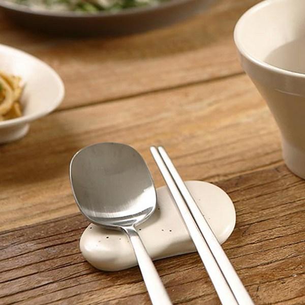 Erato Domestic Pinot Spoon Rest, Grain, 4 Pieces, Korean Popular Tableware