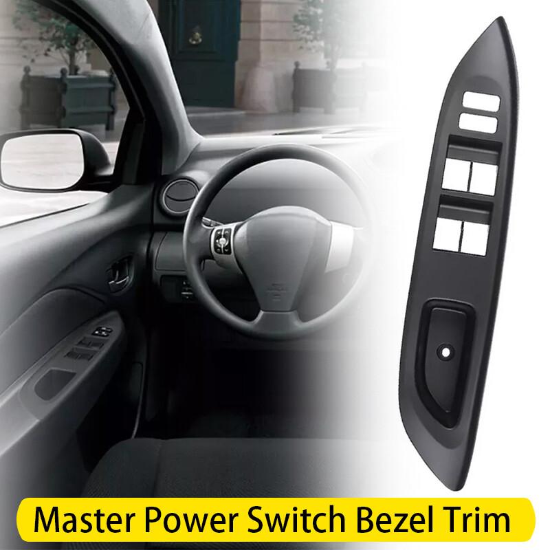 Master Power Window Switch Bezel Trim Black For 2007 -2010 Toyota Yaris 4D Sedan