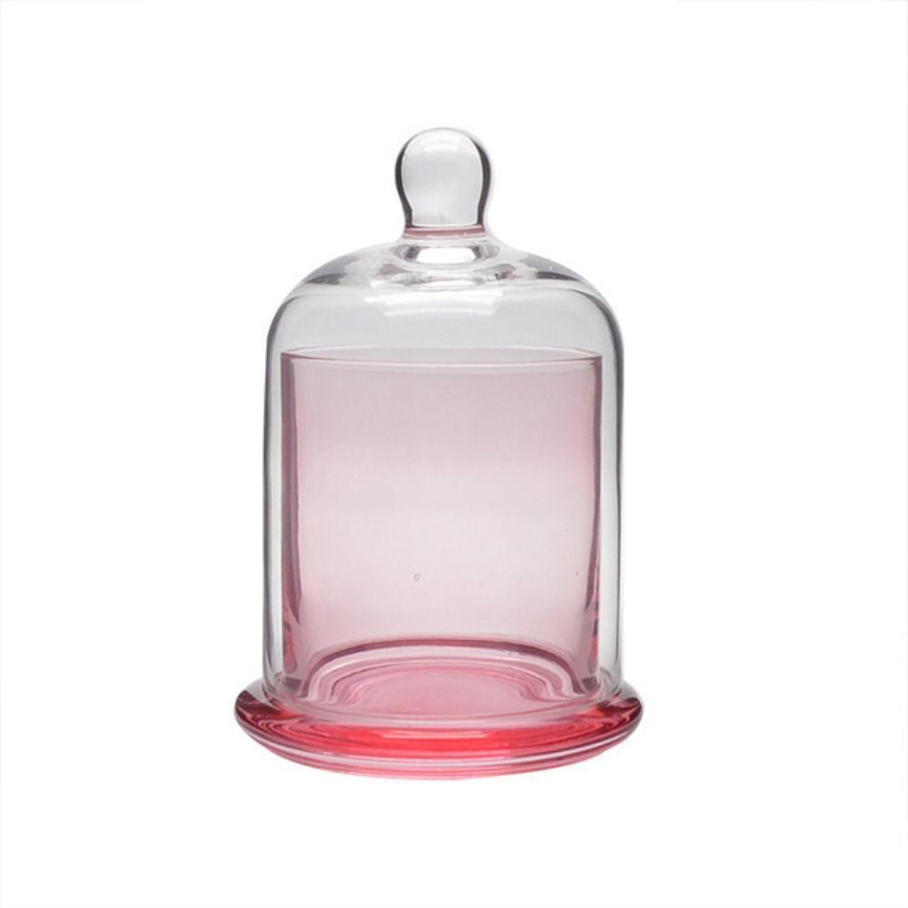 Eternal Life Flower Glass Storage Jar 8 Colors Cloche Dustproof Jar Bedroom Decoration
