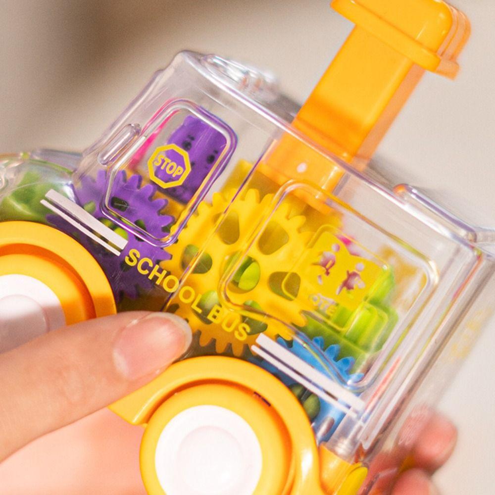 Press Gear Car Pull Back Boy Flashing Children Inertial Car Electric Car Toys  Baby Toys