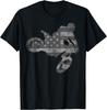 Dirt Bike American Flag T-Shirt Motocross Enduro Shirt T Shirt
