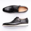 Fashion Casual Men Shoes New Fashion Genuine Leather Business Office Natural Handmade Comfortable Buckle Classic Monk Style Men's  Shoe